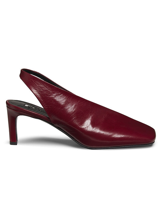 65MM Leather Slingback Pumps