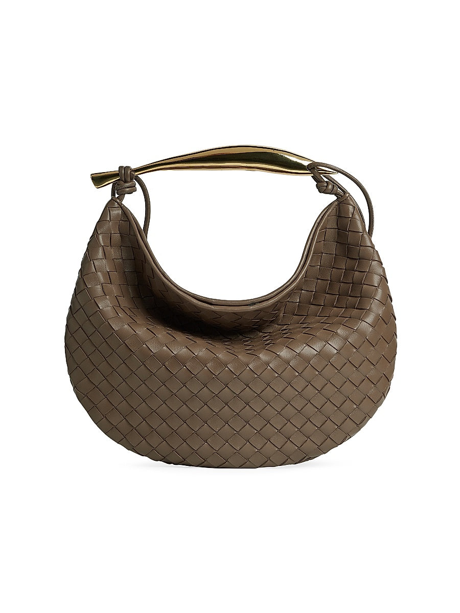 Medium Sardine Intrecciato Leather Top-Handle Bag