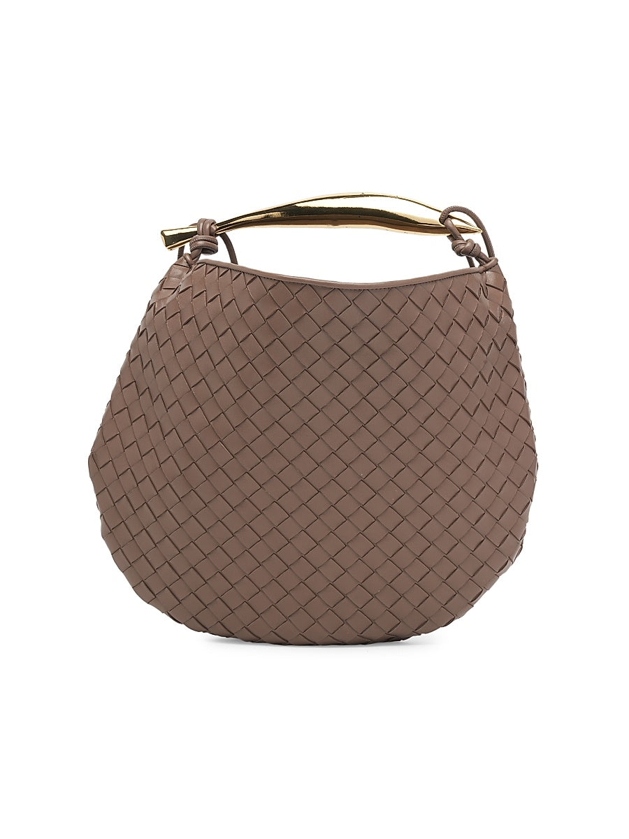 Medium Sardine Intrecciato Leather Top-Handle Bag