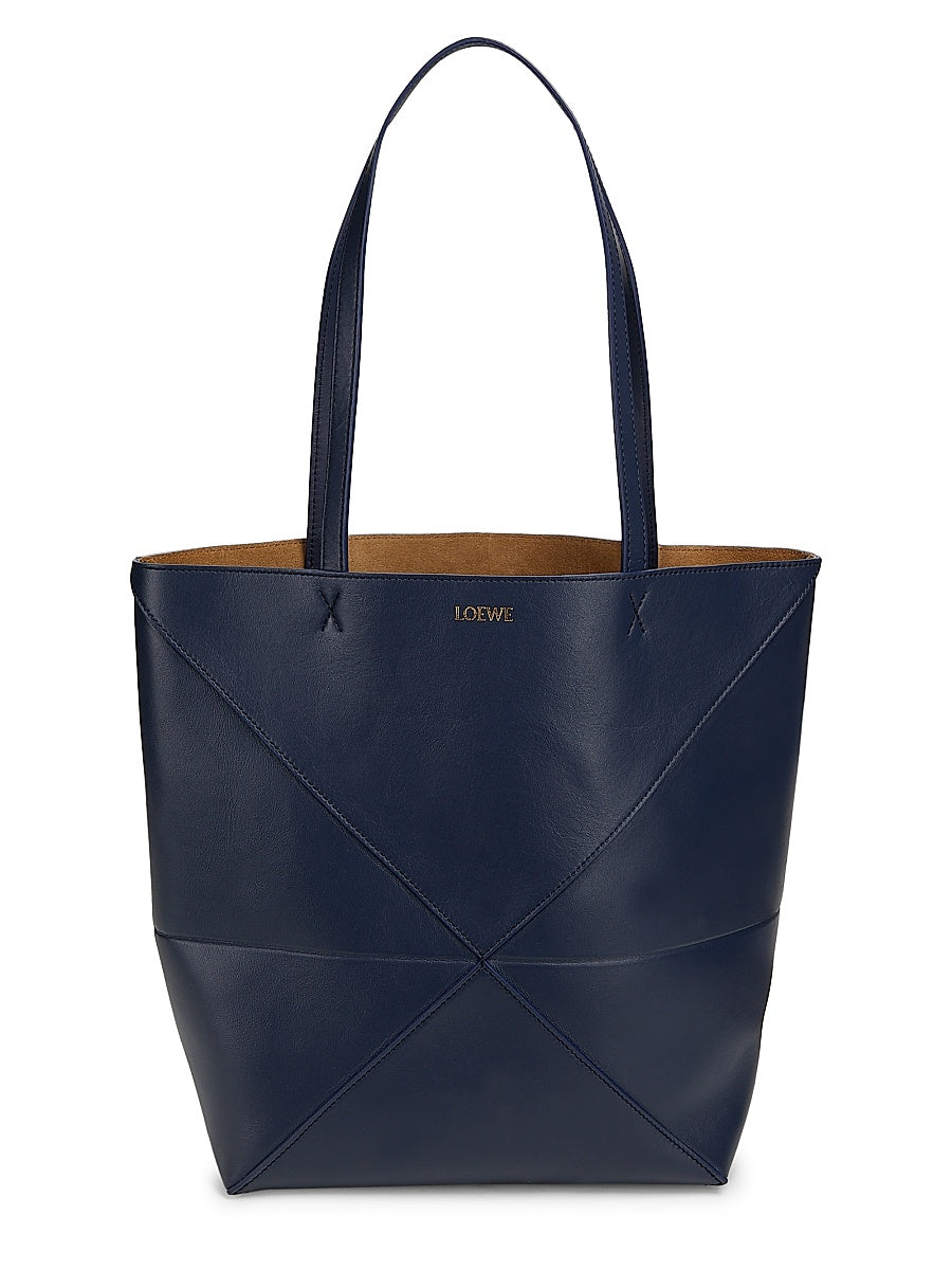 Puzzle Shiny Leather Tote