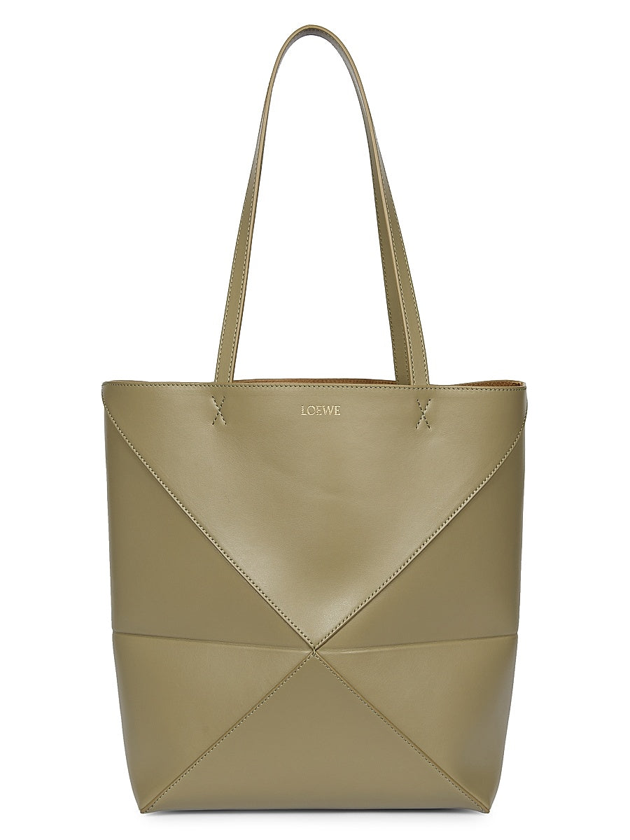 Puzzle Shiny Leather Tote