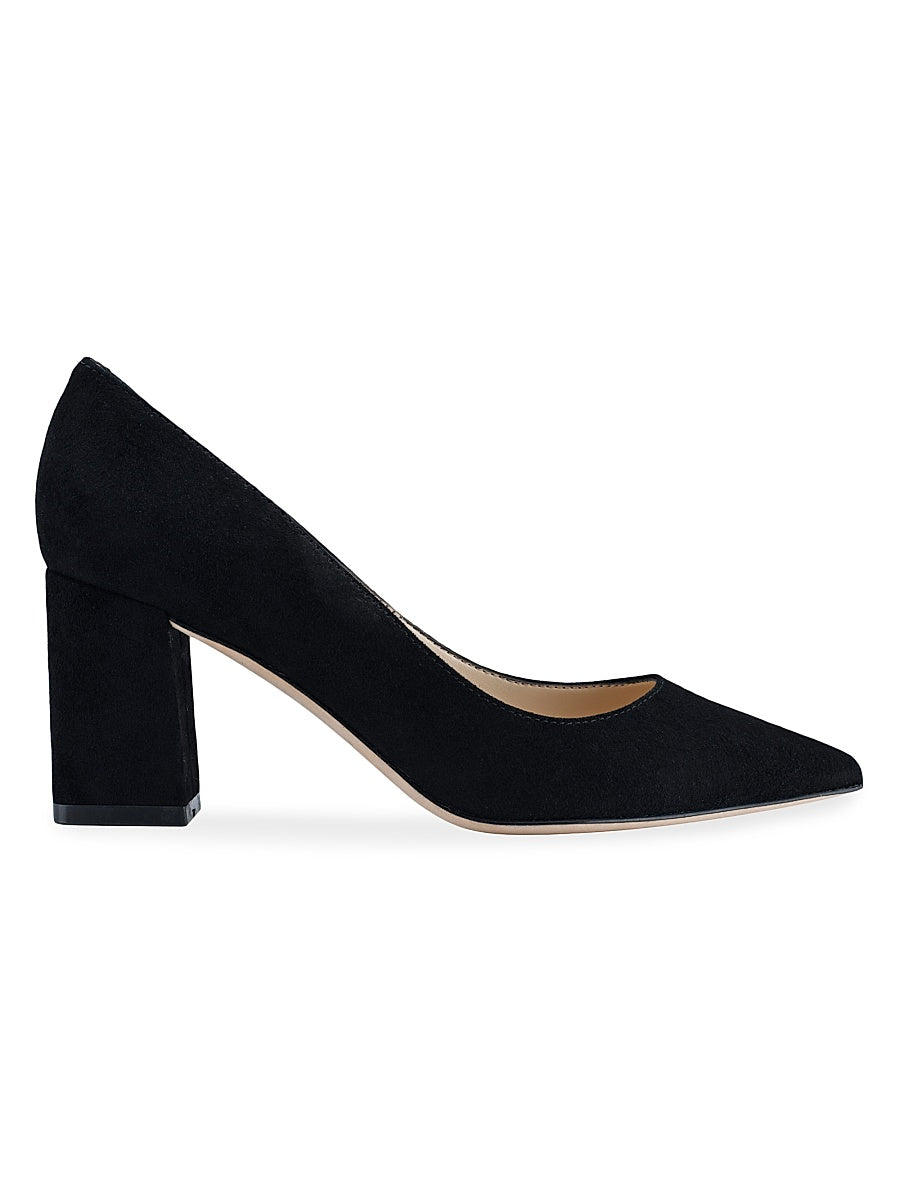 Zala 70MM Suede Block-Heel Pumps