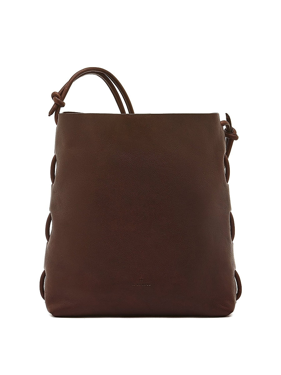 Snodo Leather Crossbody Tote Bag