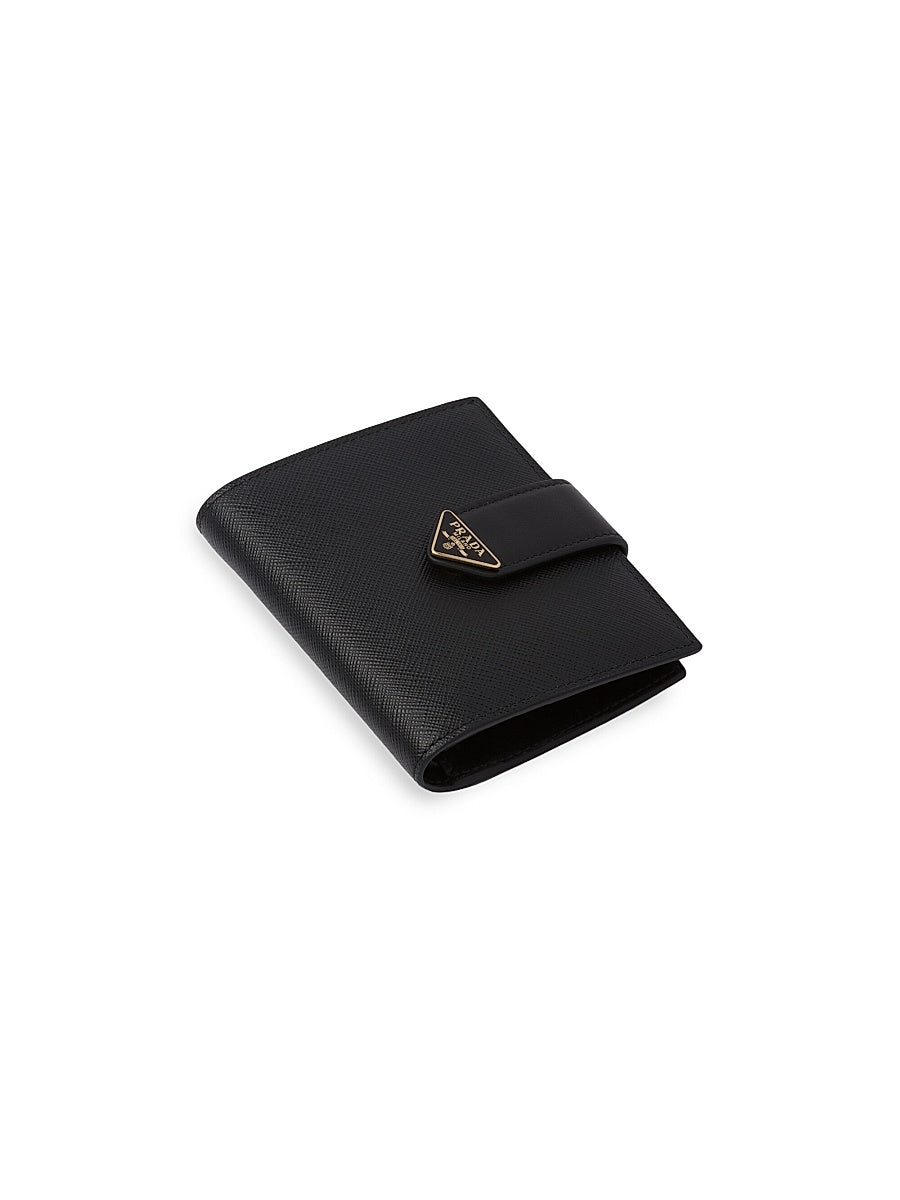 Small Saffiano and Smooth Leather Wallet