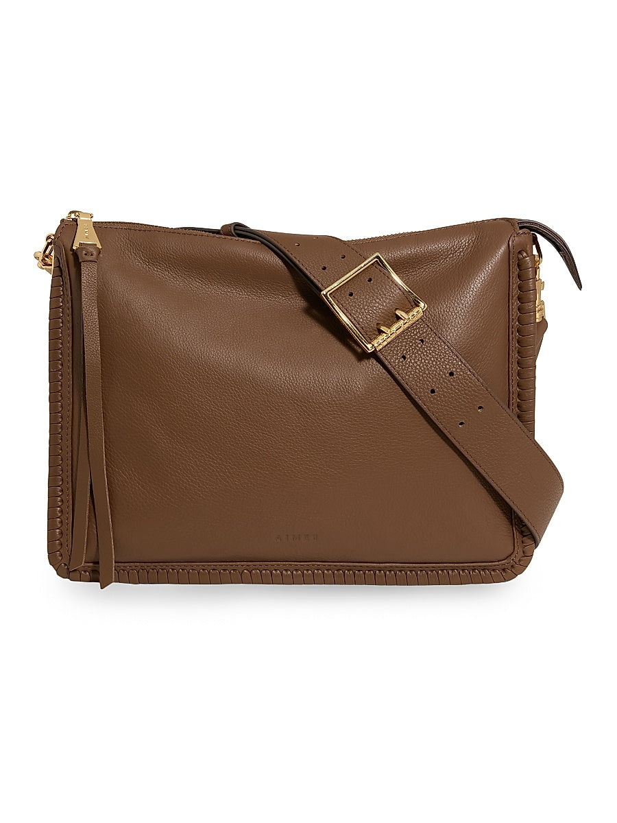 Famous Leather Large Crossbody Bag