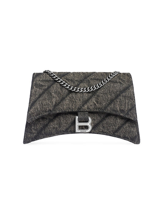 Crush XS Chain Bag Quilted Denim