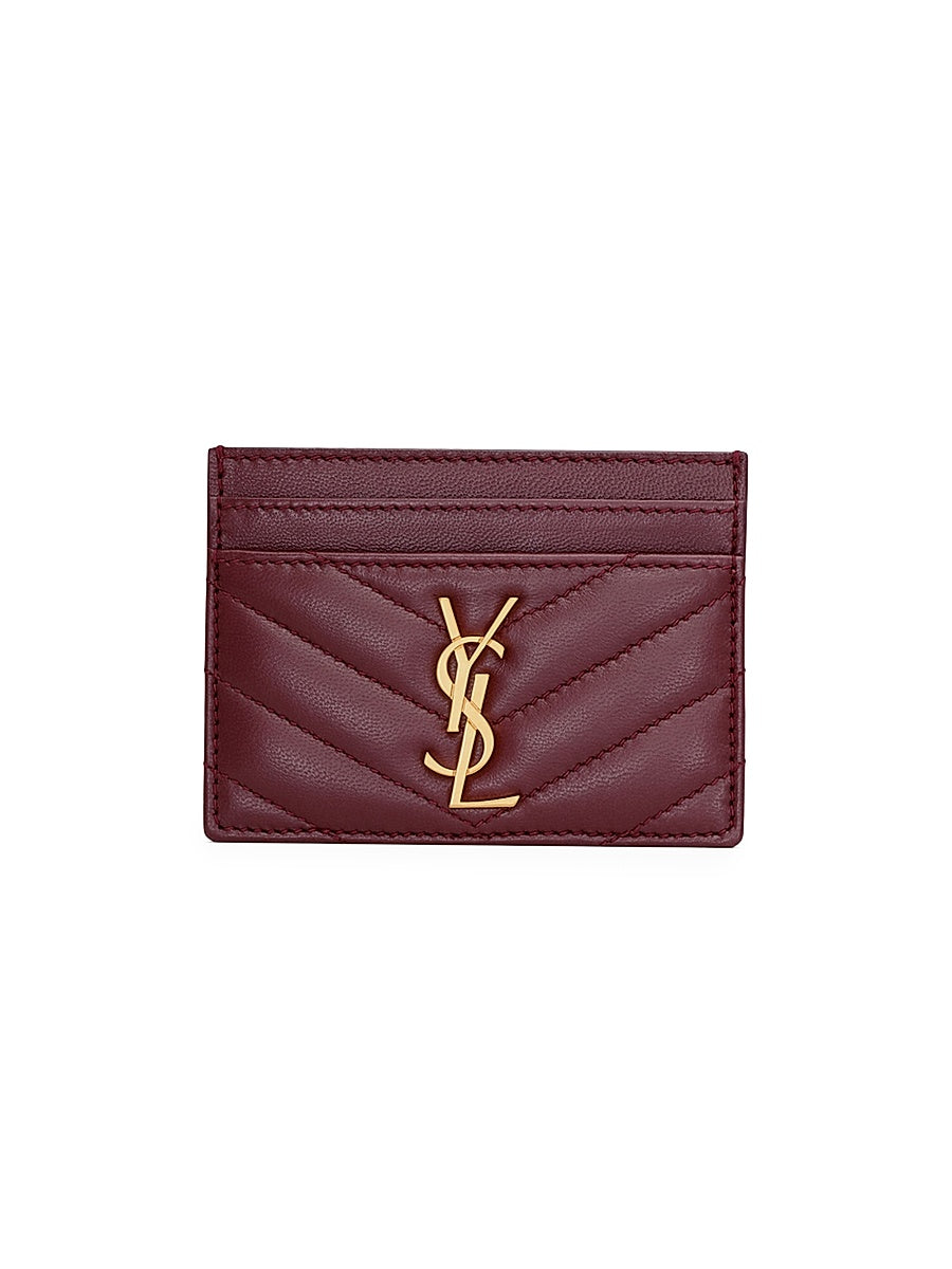 Cassandre Matelass Card Case in Lambskin