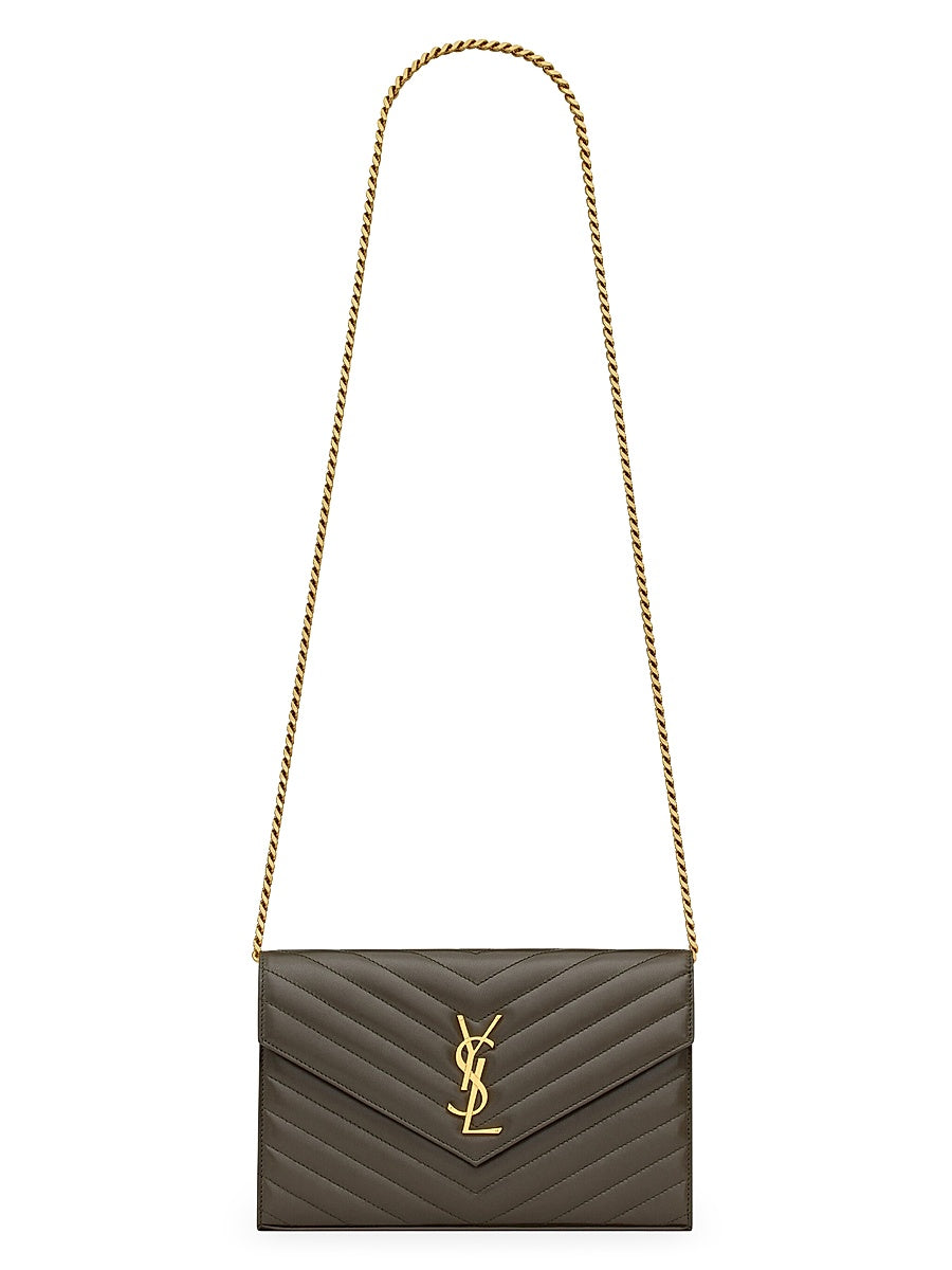 Cassandre Matelass Chain Wallet in Lambskin
