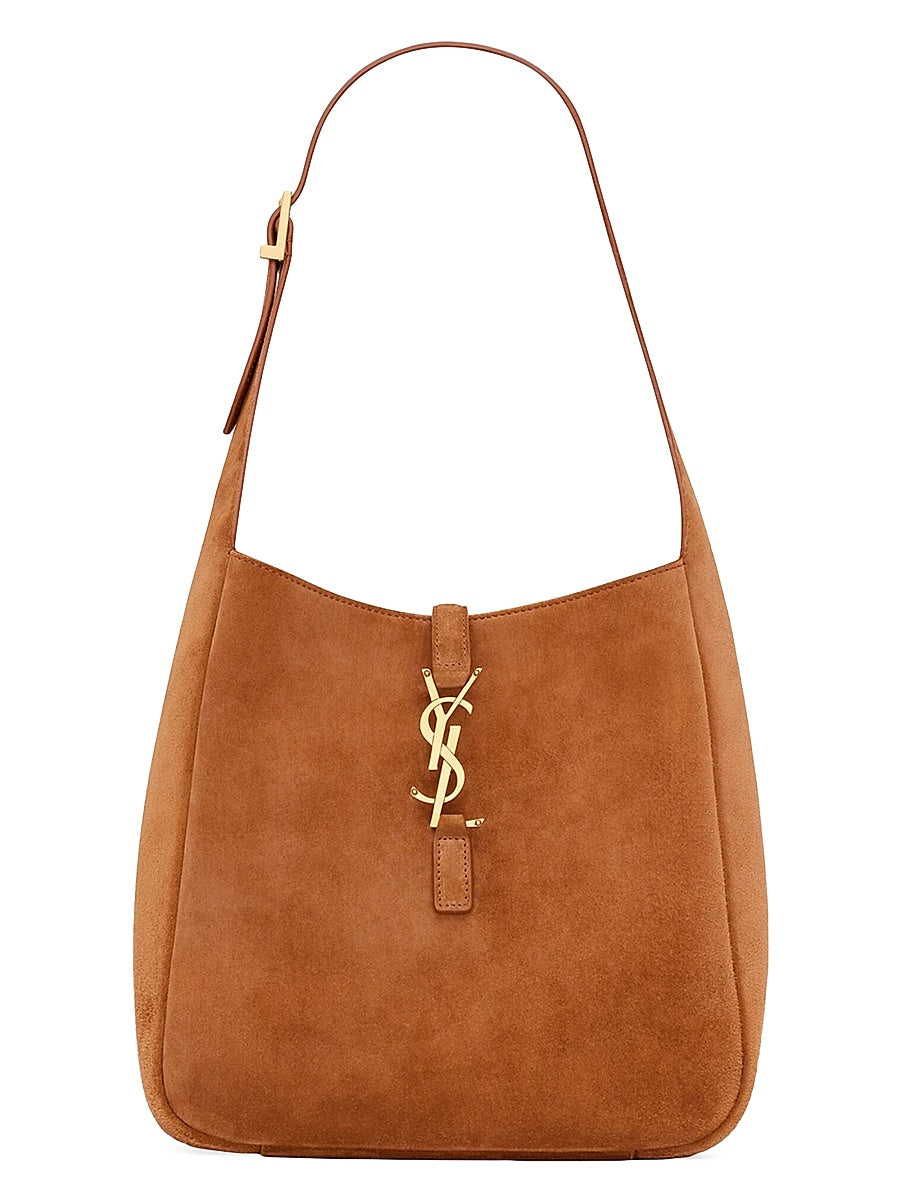 Le 5 a 7 Supple Small Shoulder Bag in Suede