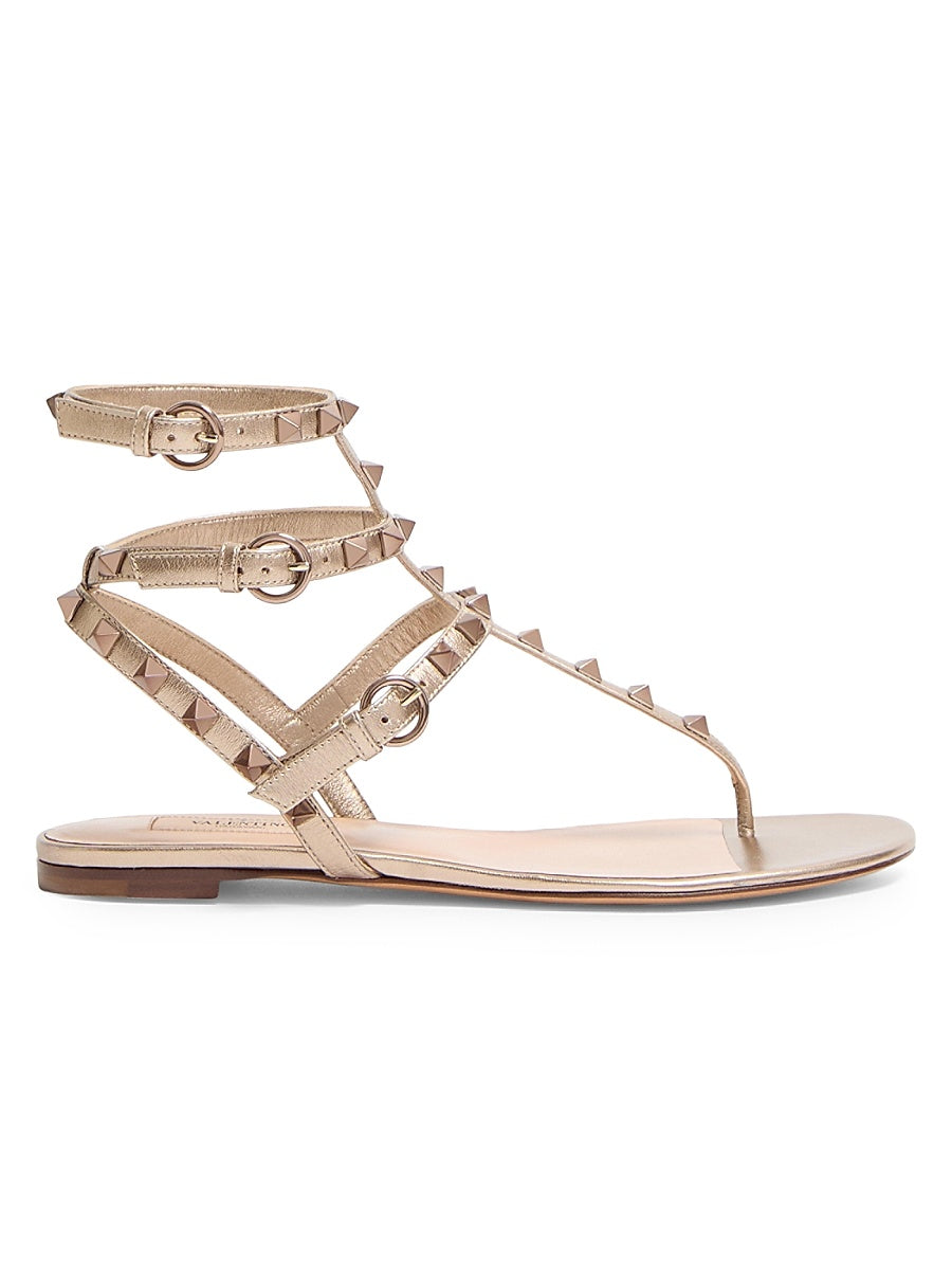Rockstud Metallic Flat Flip-flop Sandal