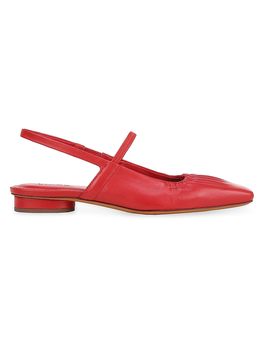 Venice Leather Slingback Flats