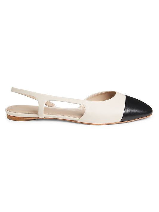 COLLECTION Leather Slingback Flats