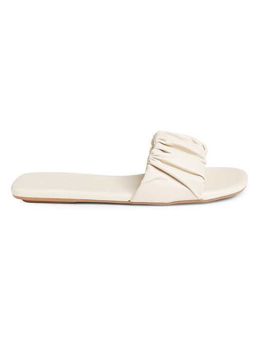 COLLECTION Ruched Leather Sandals