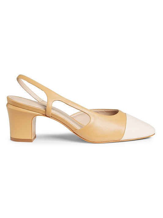 COLLECTION 60MM Leather Slingback Pumps