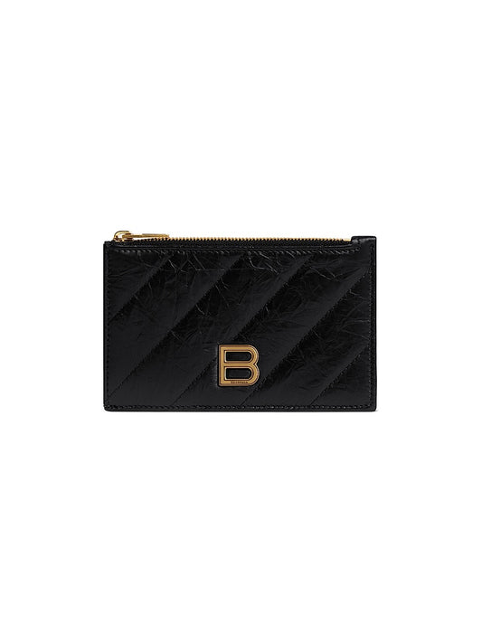Crush Long Coin And Card Holder Quilted