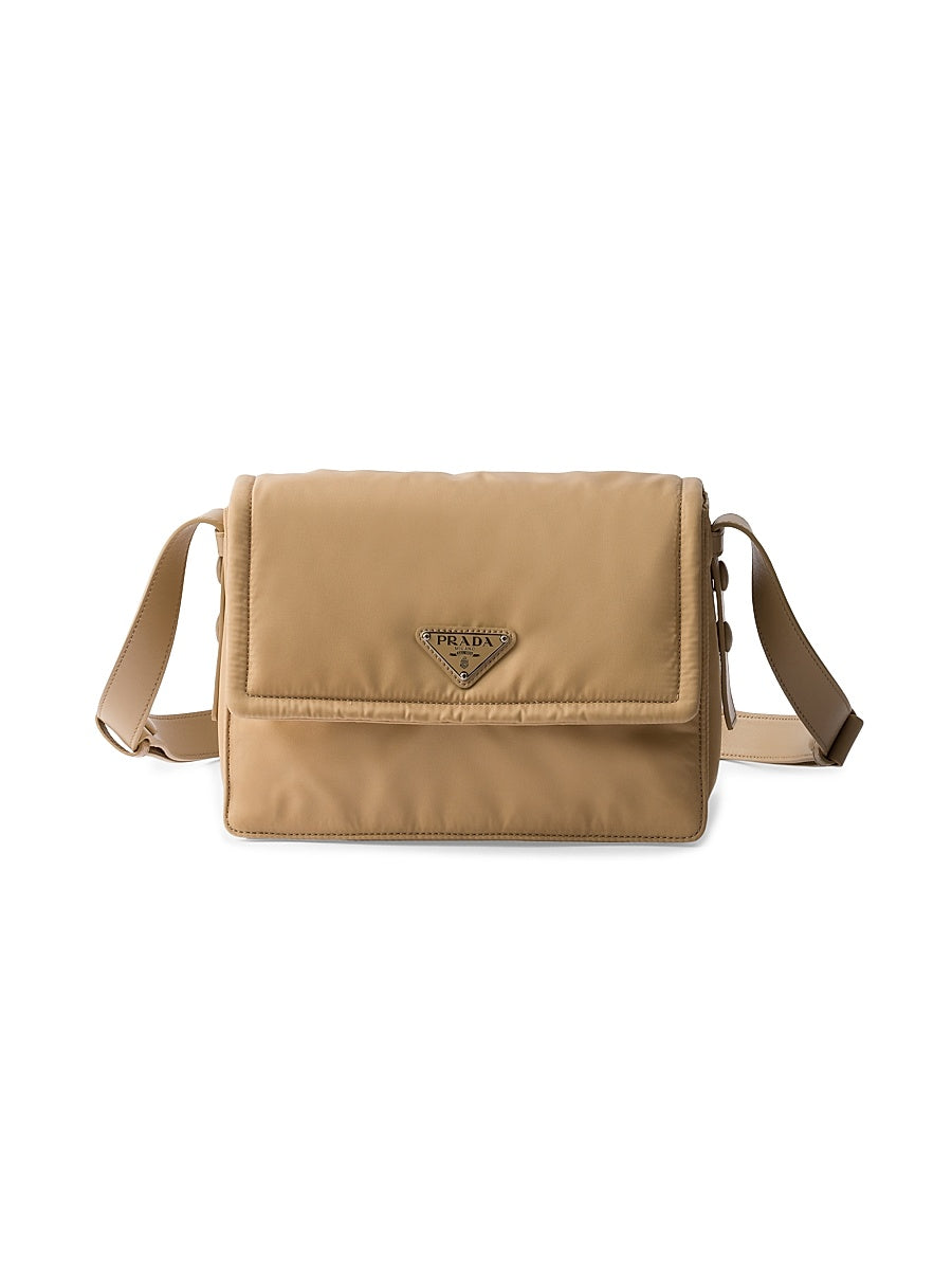 Small Padded Re-Nylon Shoulder Bag