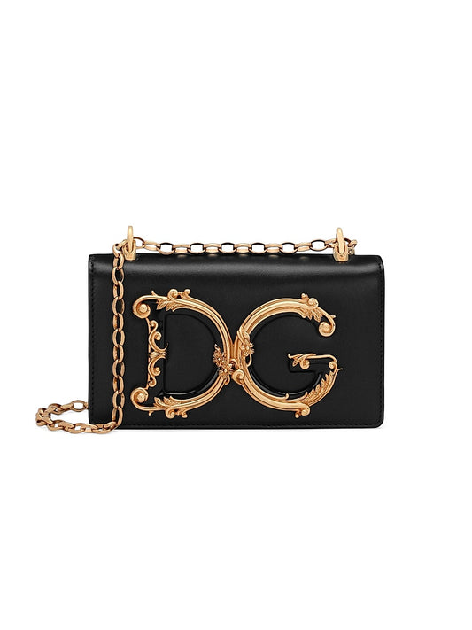 DG Girls Leather Crossbody Bag