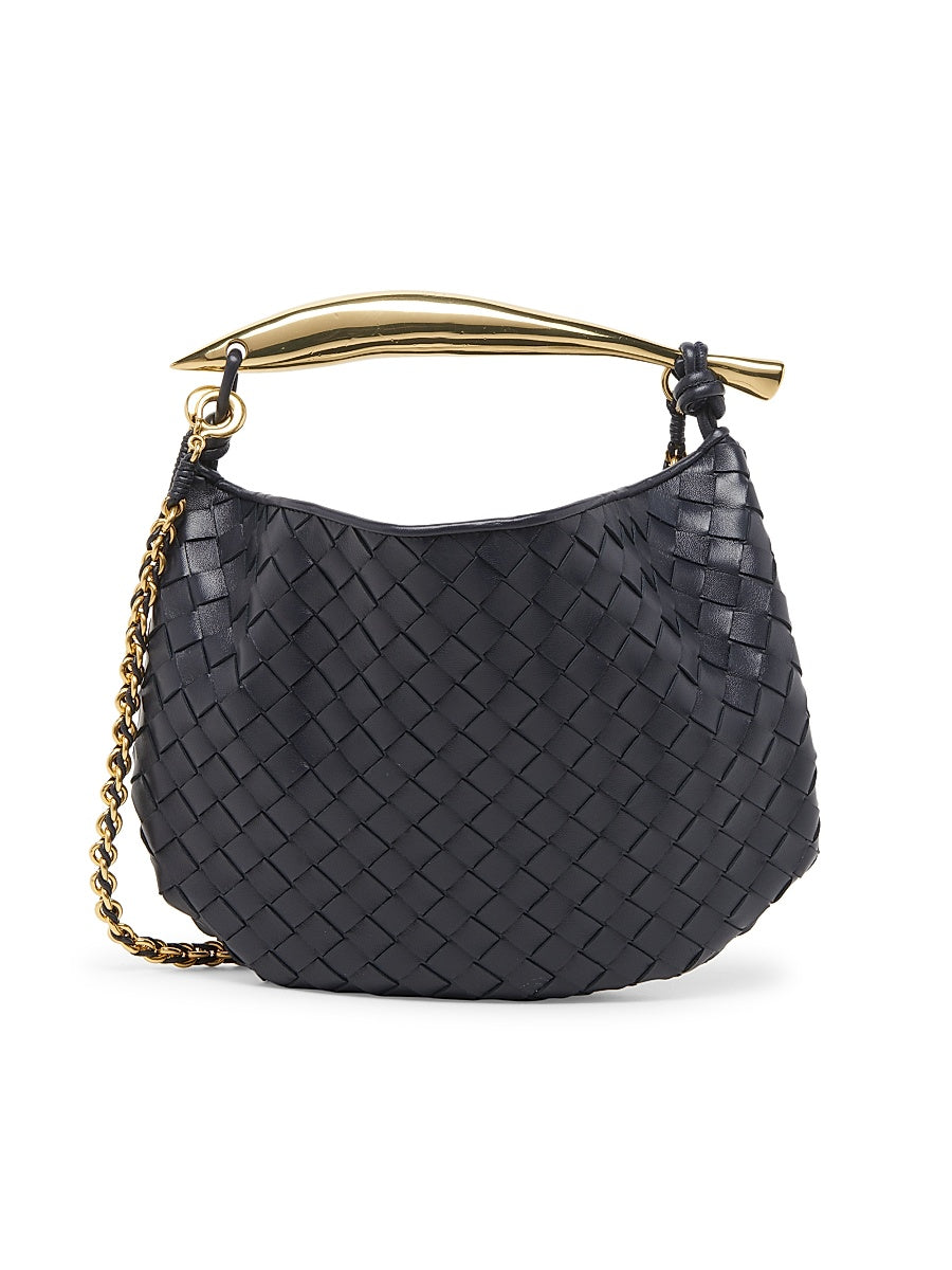 Sardine Intrecciato Leather Top-Handle Bag
