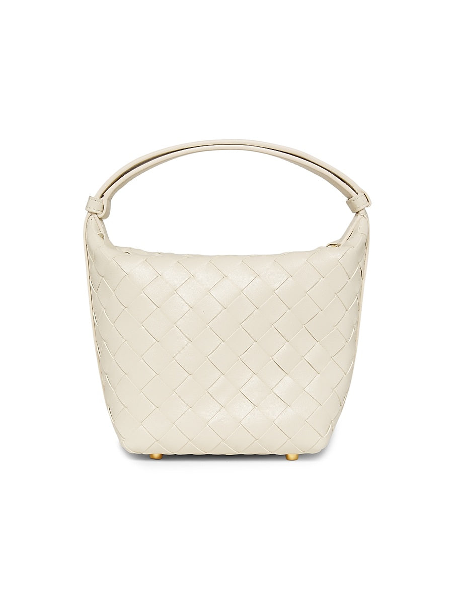 Candy Wallace Intrecciato Leather Top-Handle Bag