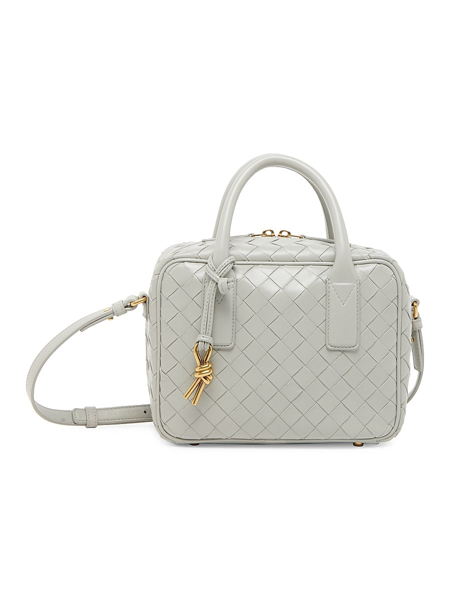 Small Getaway Intrecciato Leather Top-Handle Bag