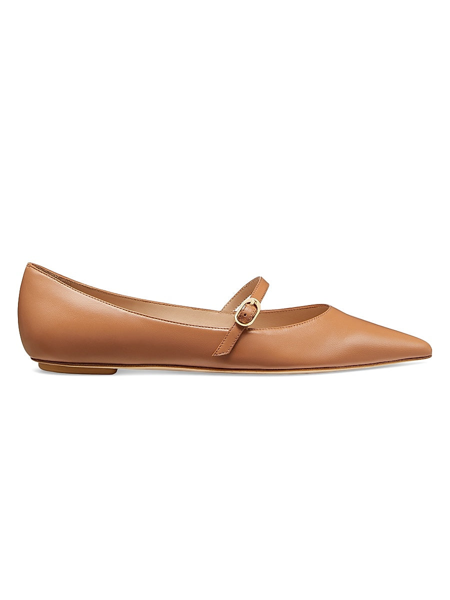 Emilia Leather Mary Jane Ballet Flats