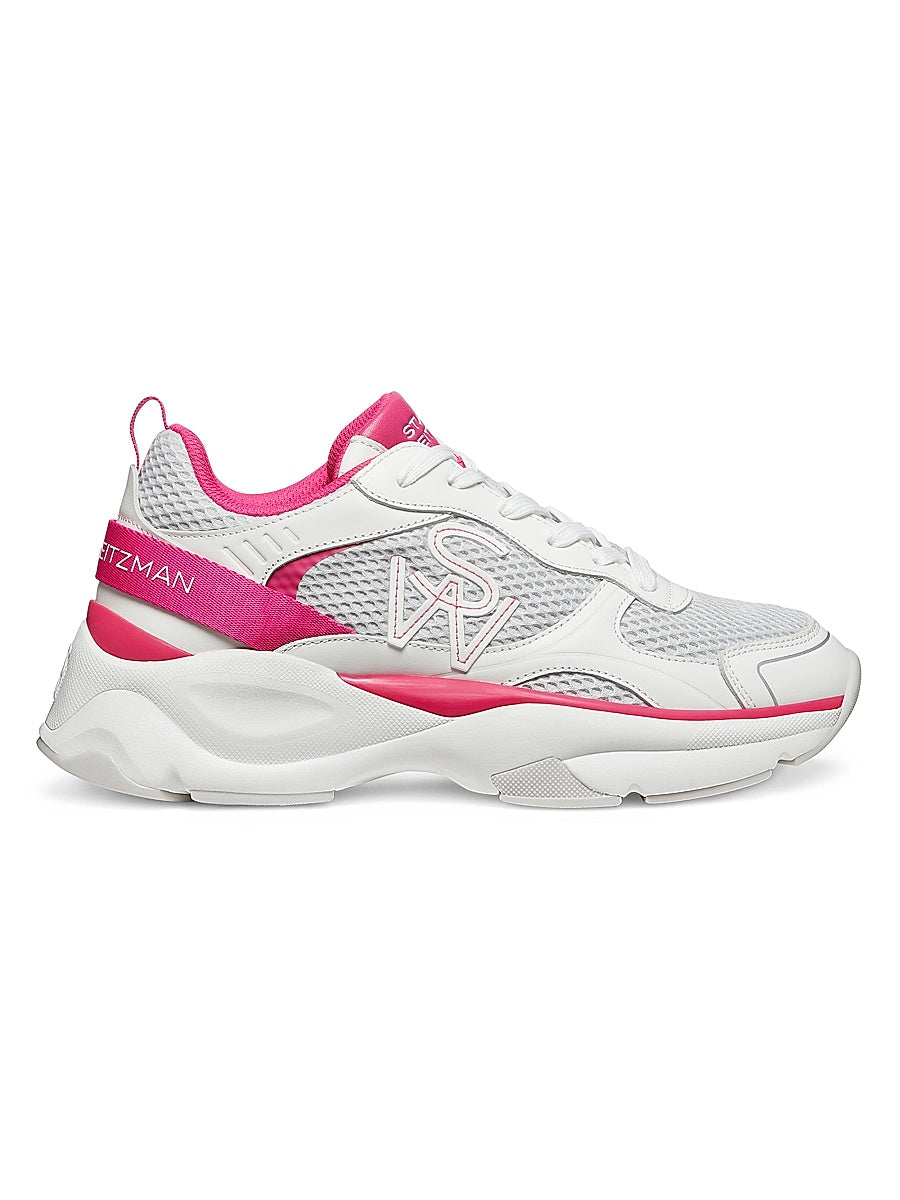 Mesh & Leather Trainer Sneakers