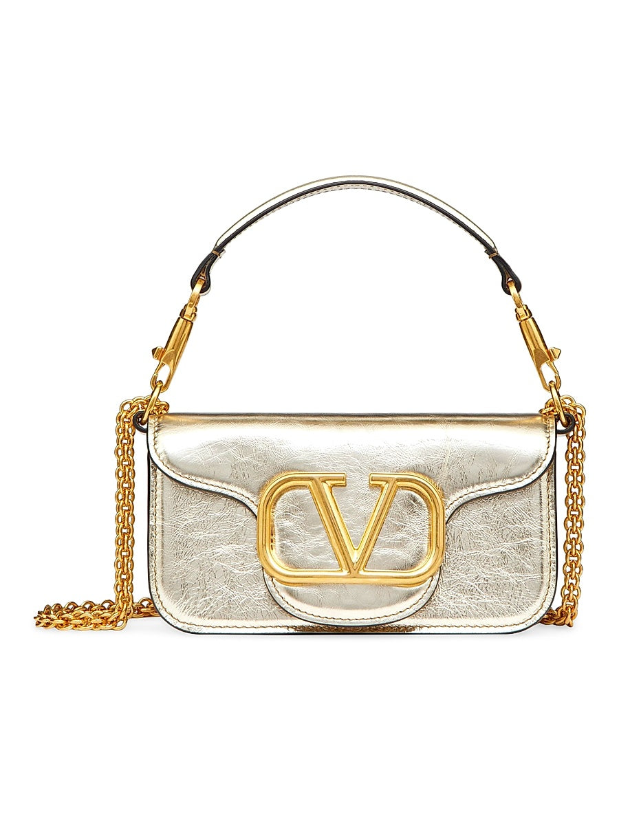 Small Locò Metallic Calfskin Bag