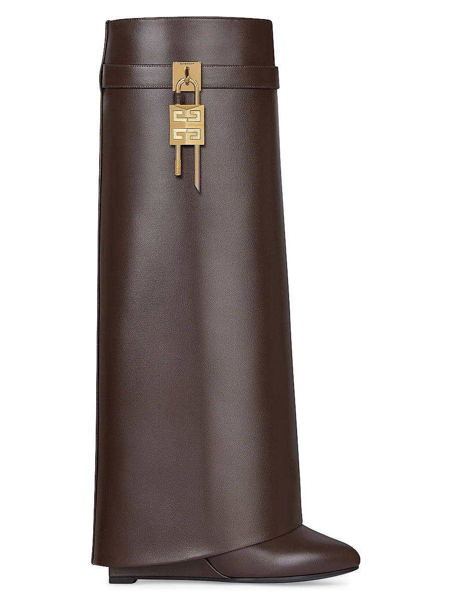 Shark Lock Boots in Leather