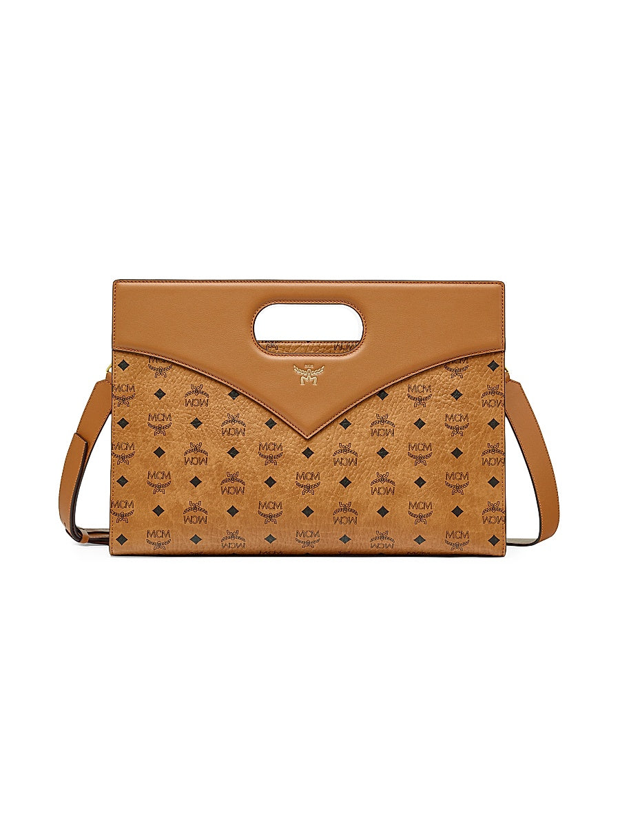 Diamond Medium Visetos Leather Crossbody Bag