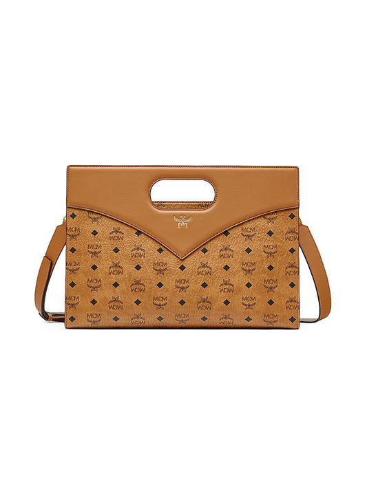 Diamond Medium Visetos Leather Crossbody Bag