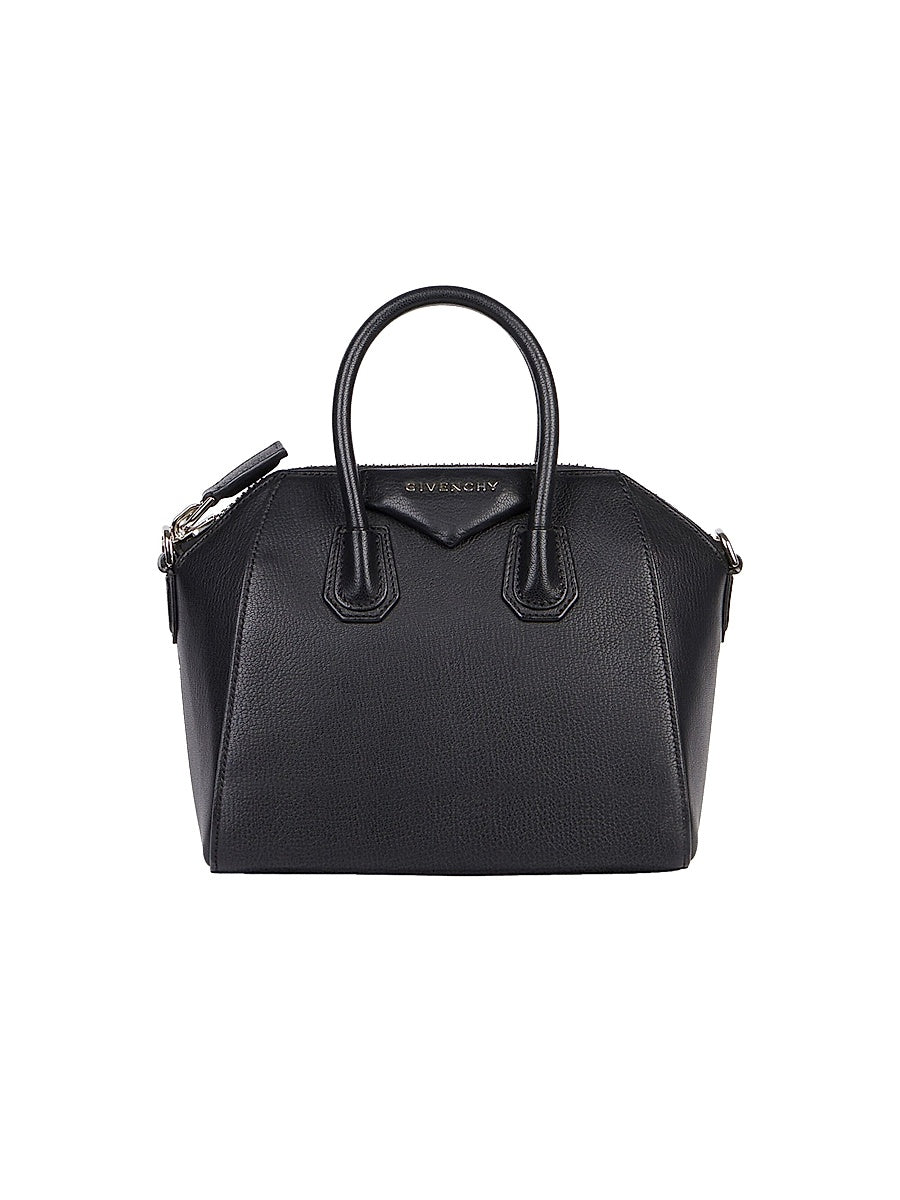 Mini Antigona Top Handle Bag in Grained Leather