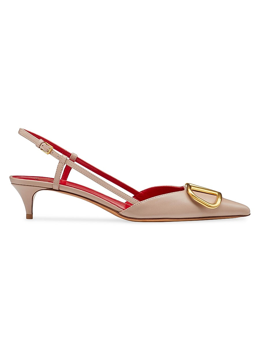 VLogo Signature Calfskin Slingback Pumps 40MM