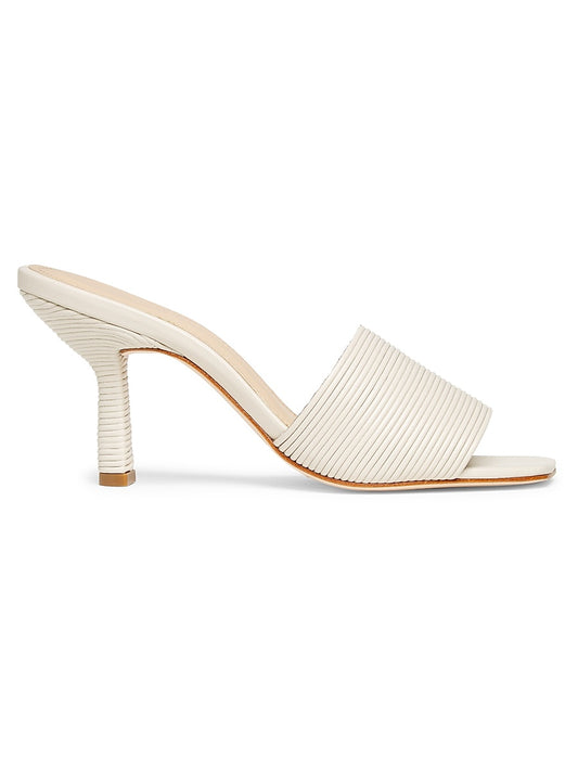 80MM Leather Mules