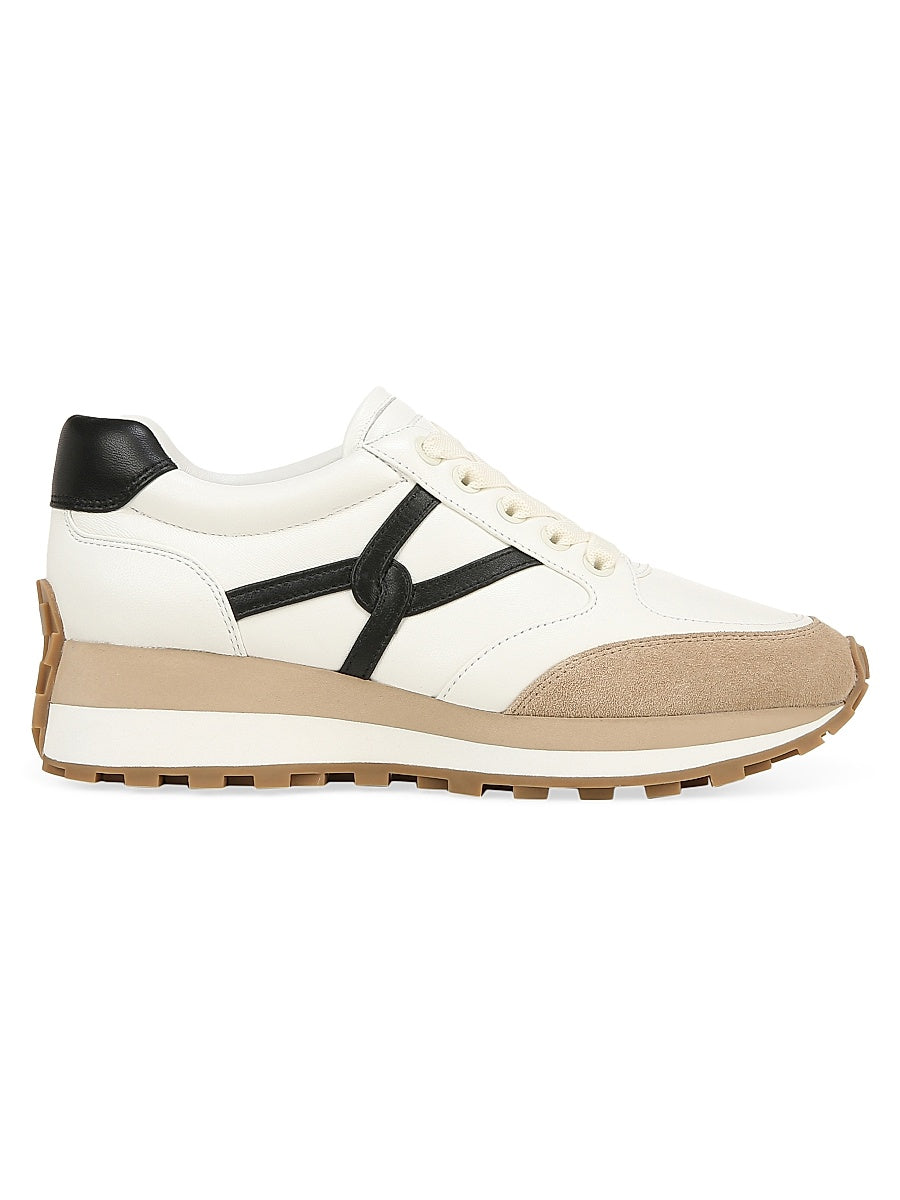 Valentina Leather &amp; Suede Low-Top Sneakers