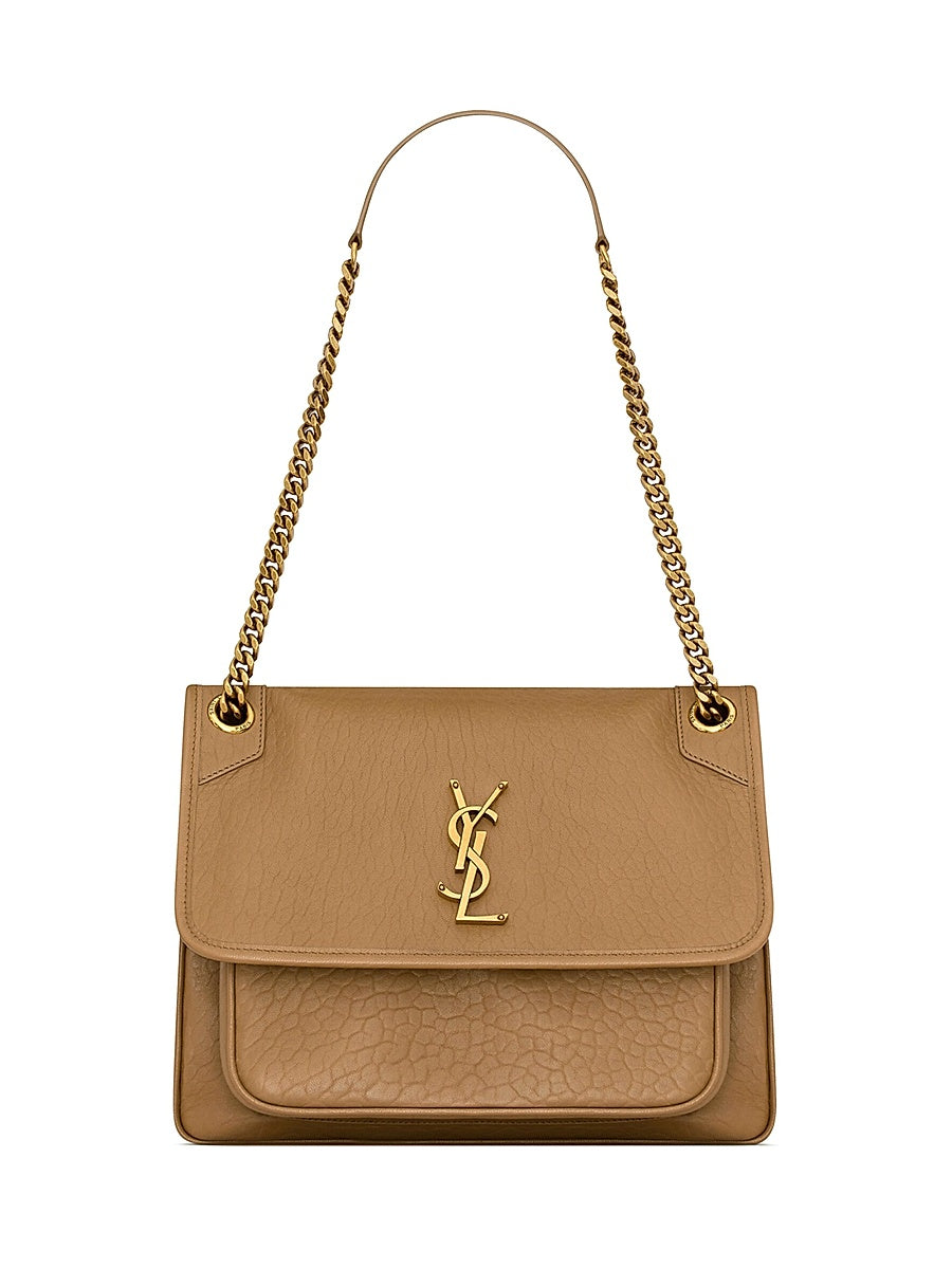 Niki Medium Shoulder Bag in Grained Lambskin