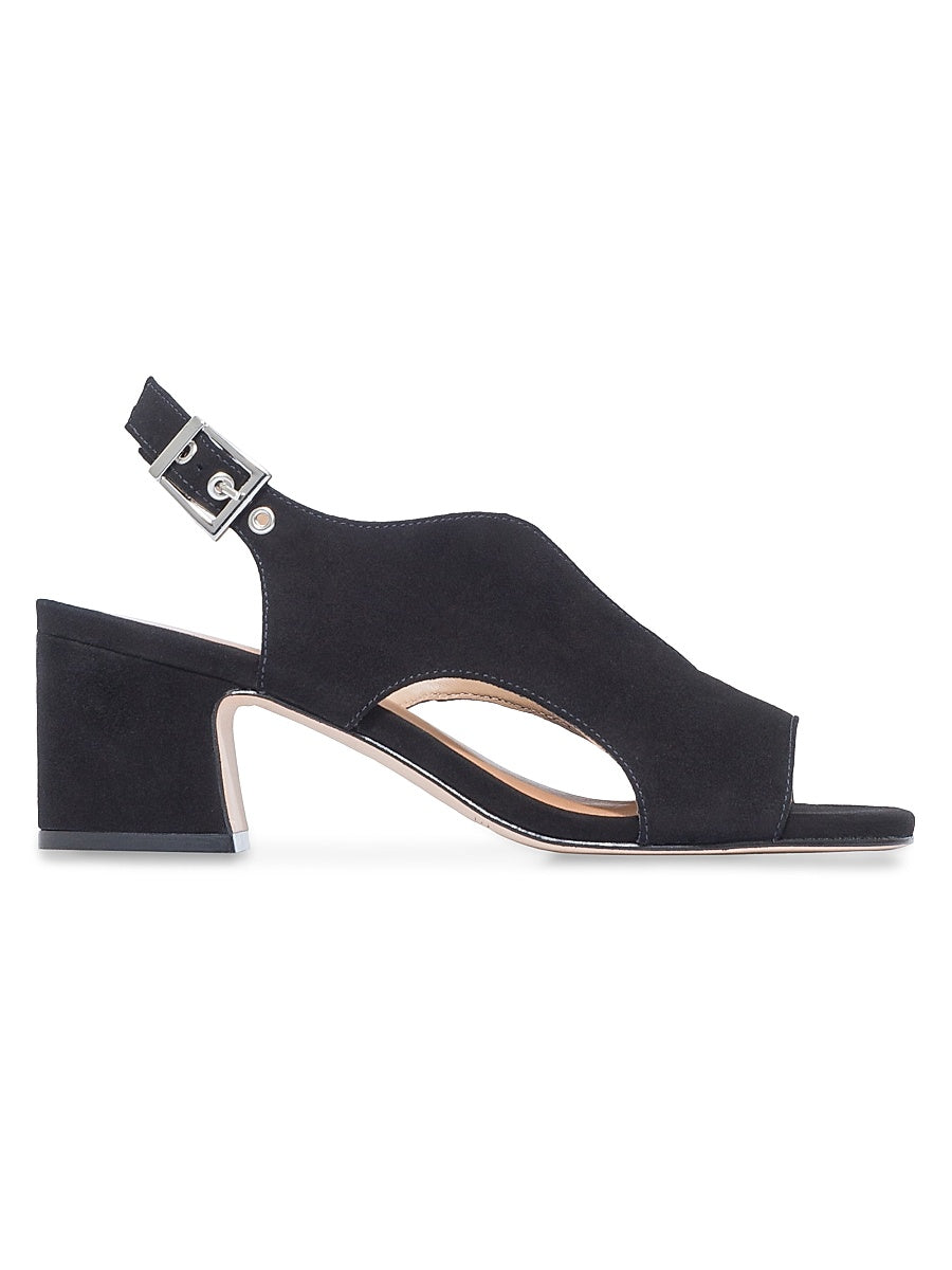 Bedford Suede Mid Heel Sandals