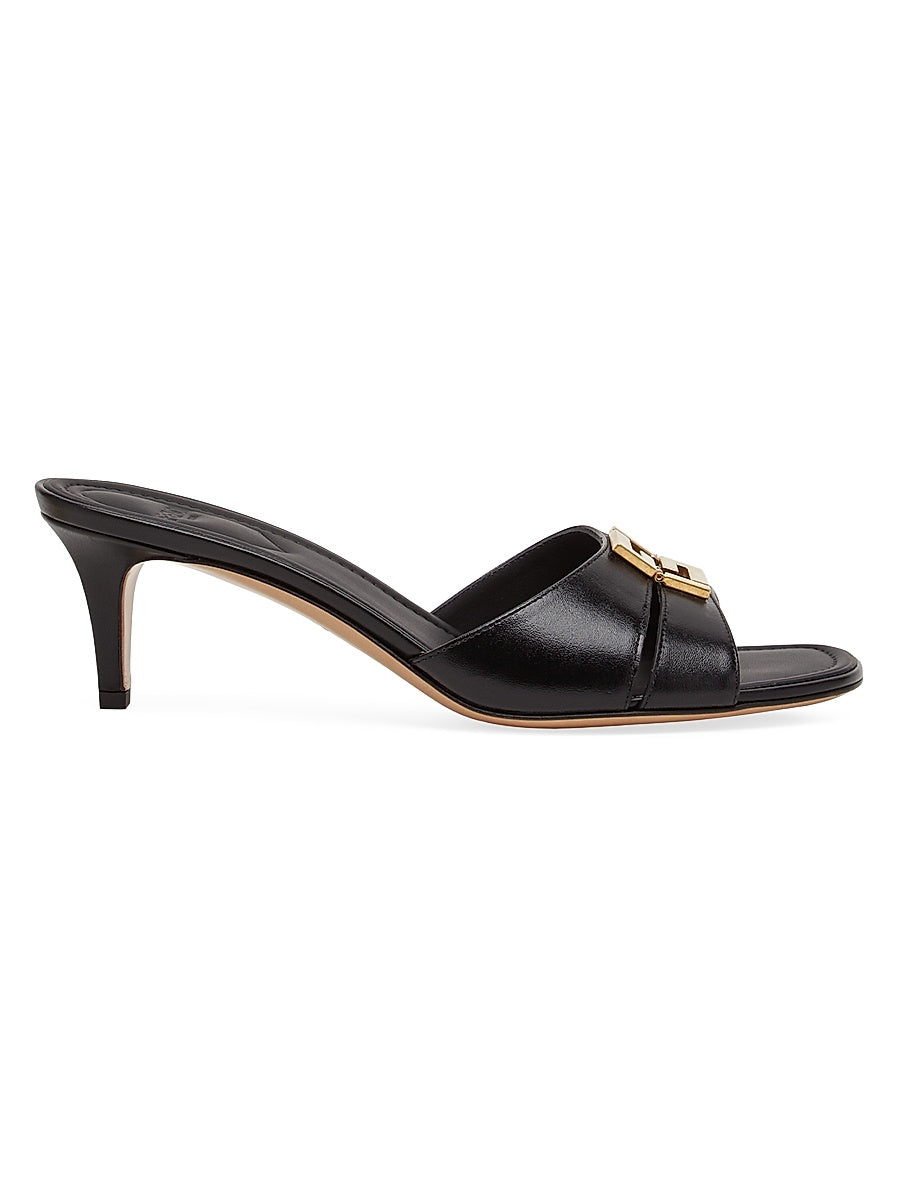 Fold 50MM Leather Mules