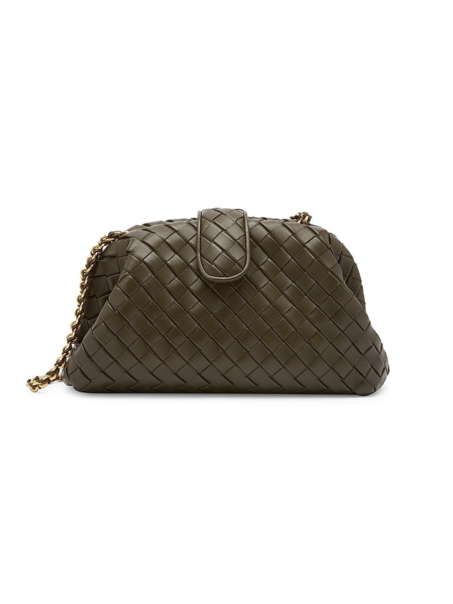 Lauren 1980 Padded Intrecciato Leather Clutch