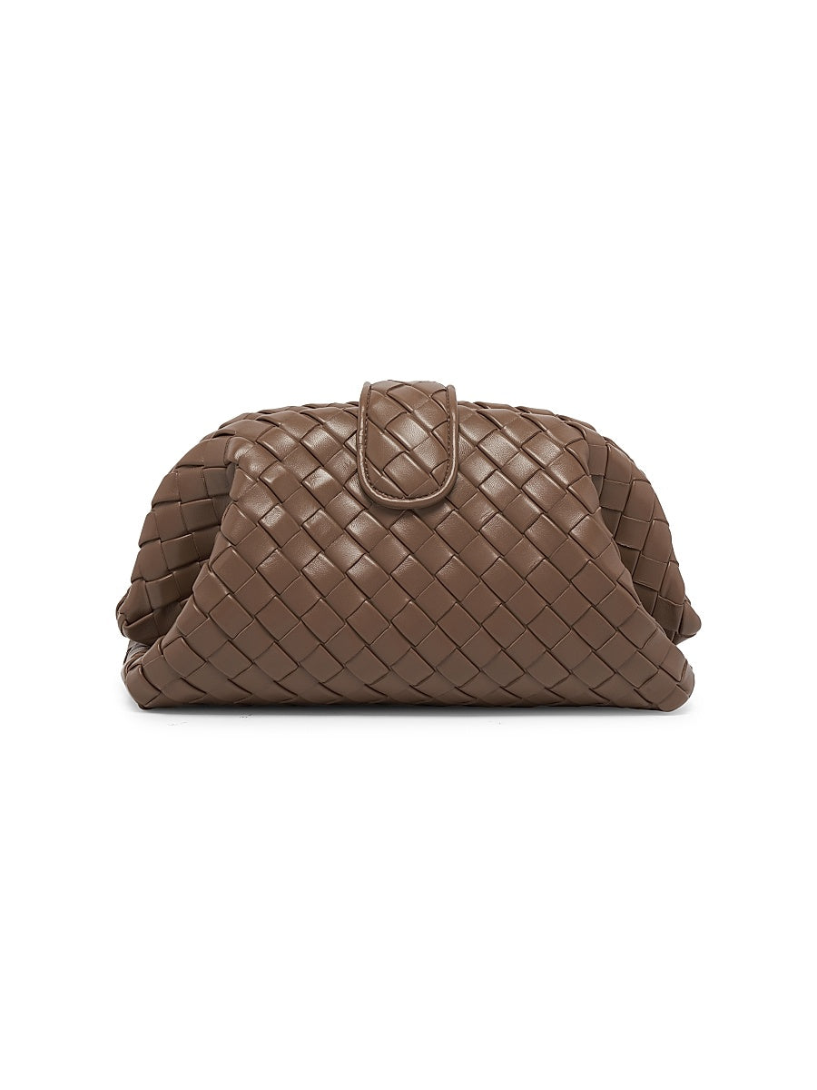 Lauren 1980 Padded Intrecciato Leather Clutch