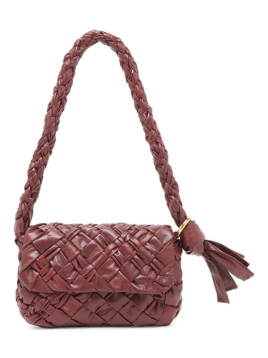 Città Intrecciato Leather Shoulder Bag