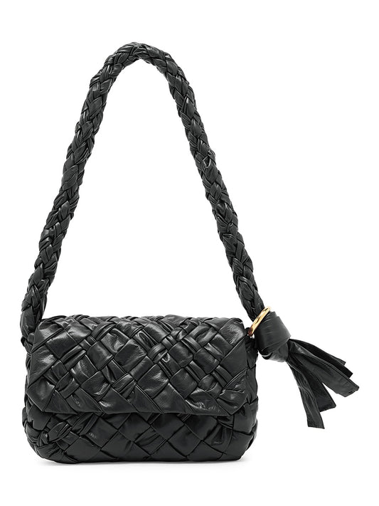 Città Intrecciato Leather Shoulder Bag