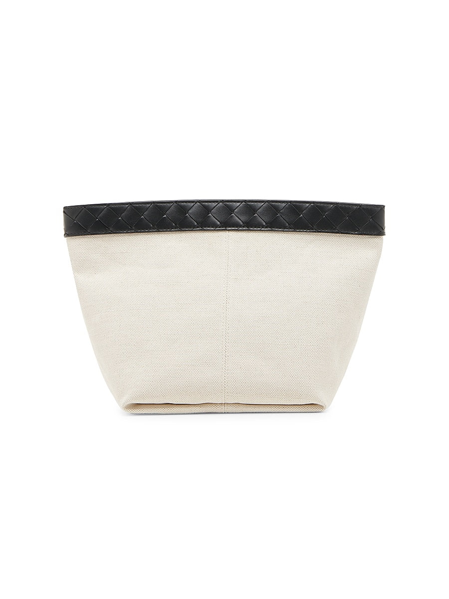 Medium Prism Canvas & Leather Pouch