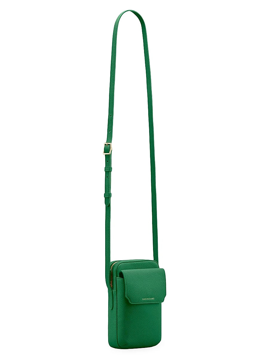 Leather Zip Phone Pouch