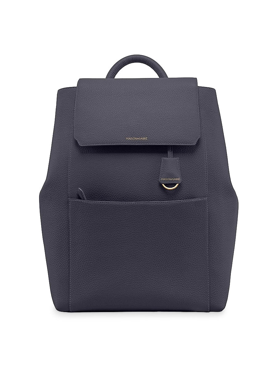 Large Leather Soft Backpack
