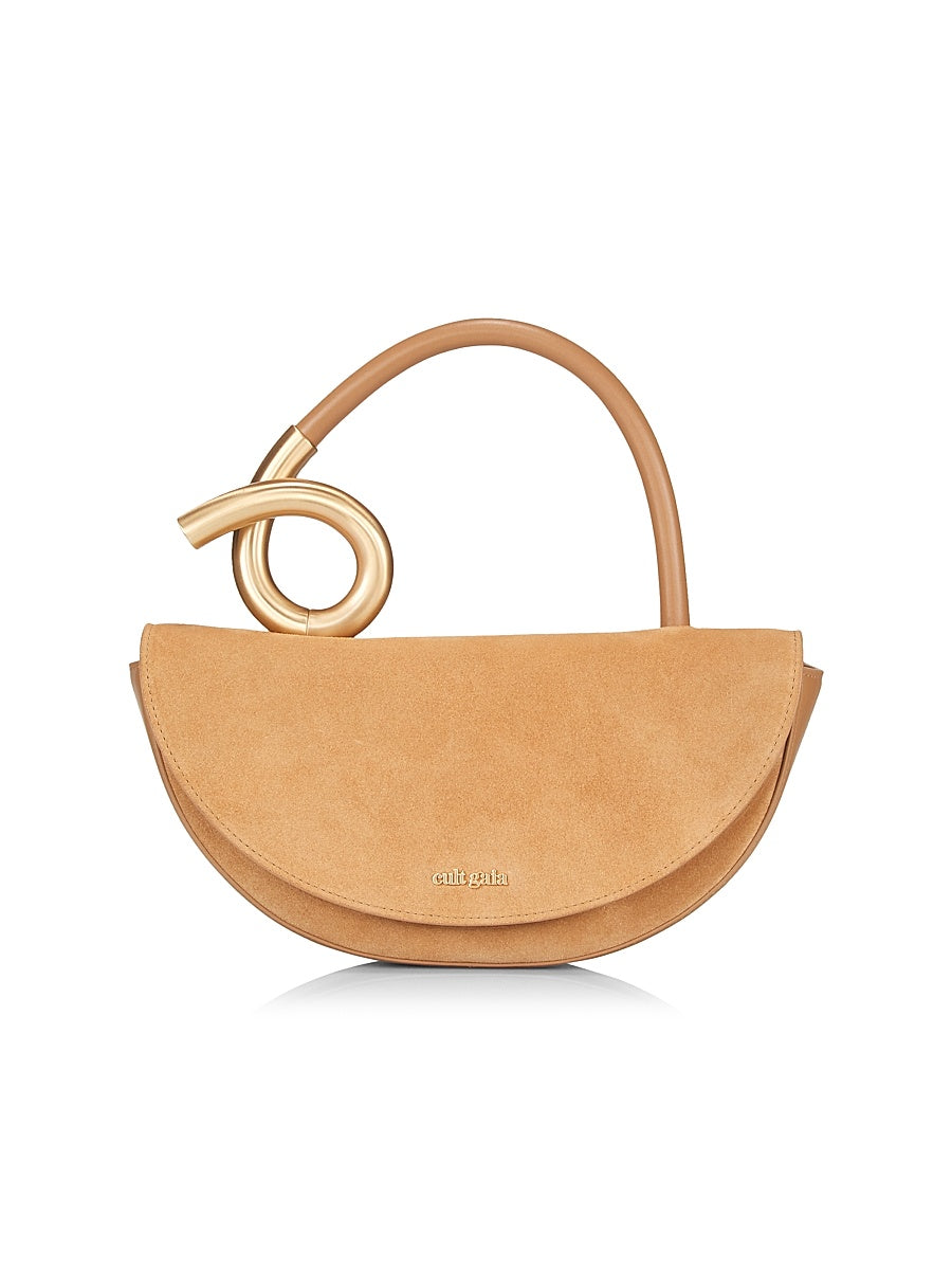 Azariah Suede &amp; Leather Top-Handle Bag