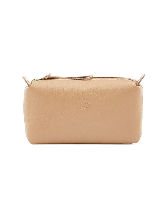 Classic Pompelmo Logo-Embossed Leather Case