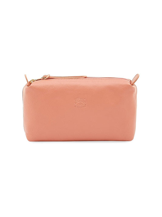 Classic Pompelmo Logo-Embossed Leather Case