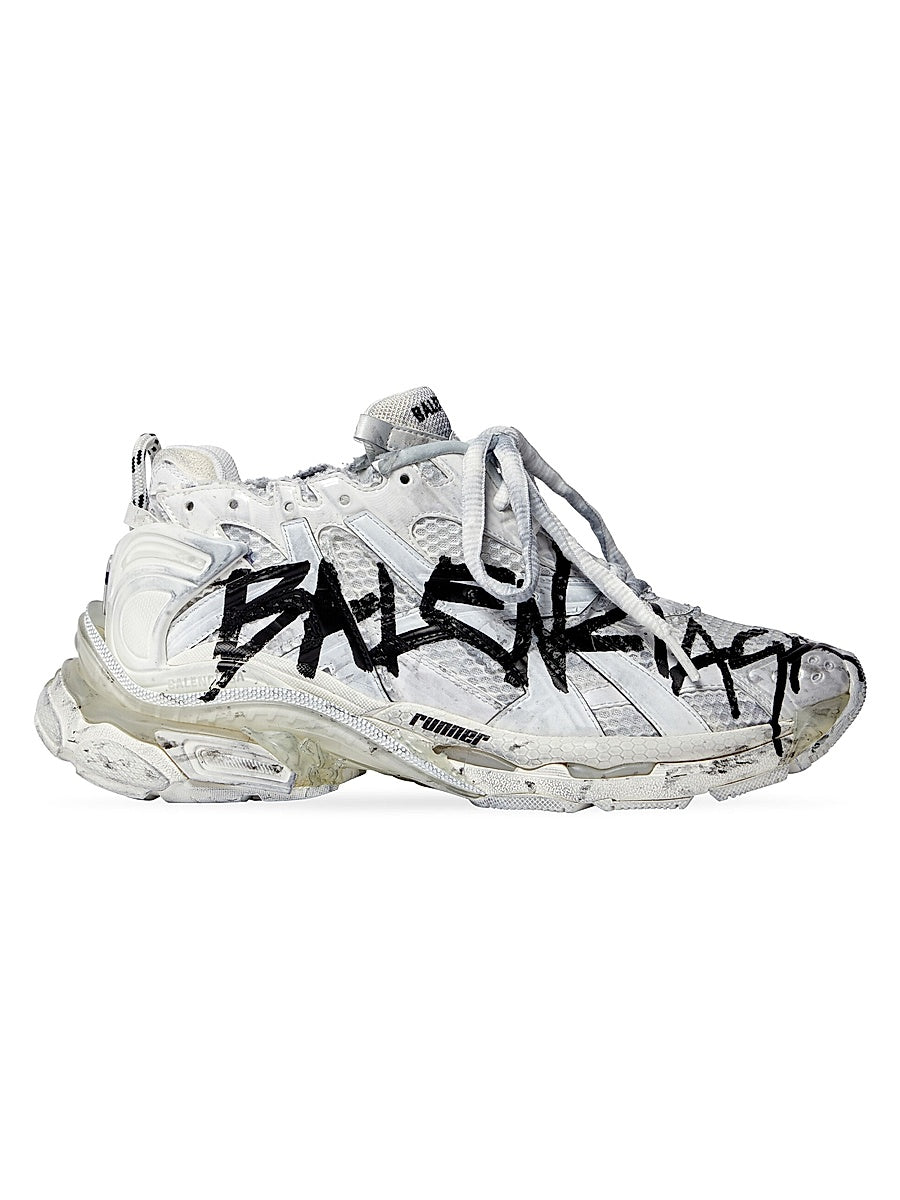 Women's Runner Graffiti Sneakers