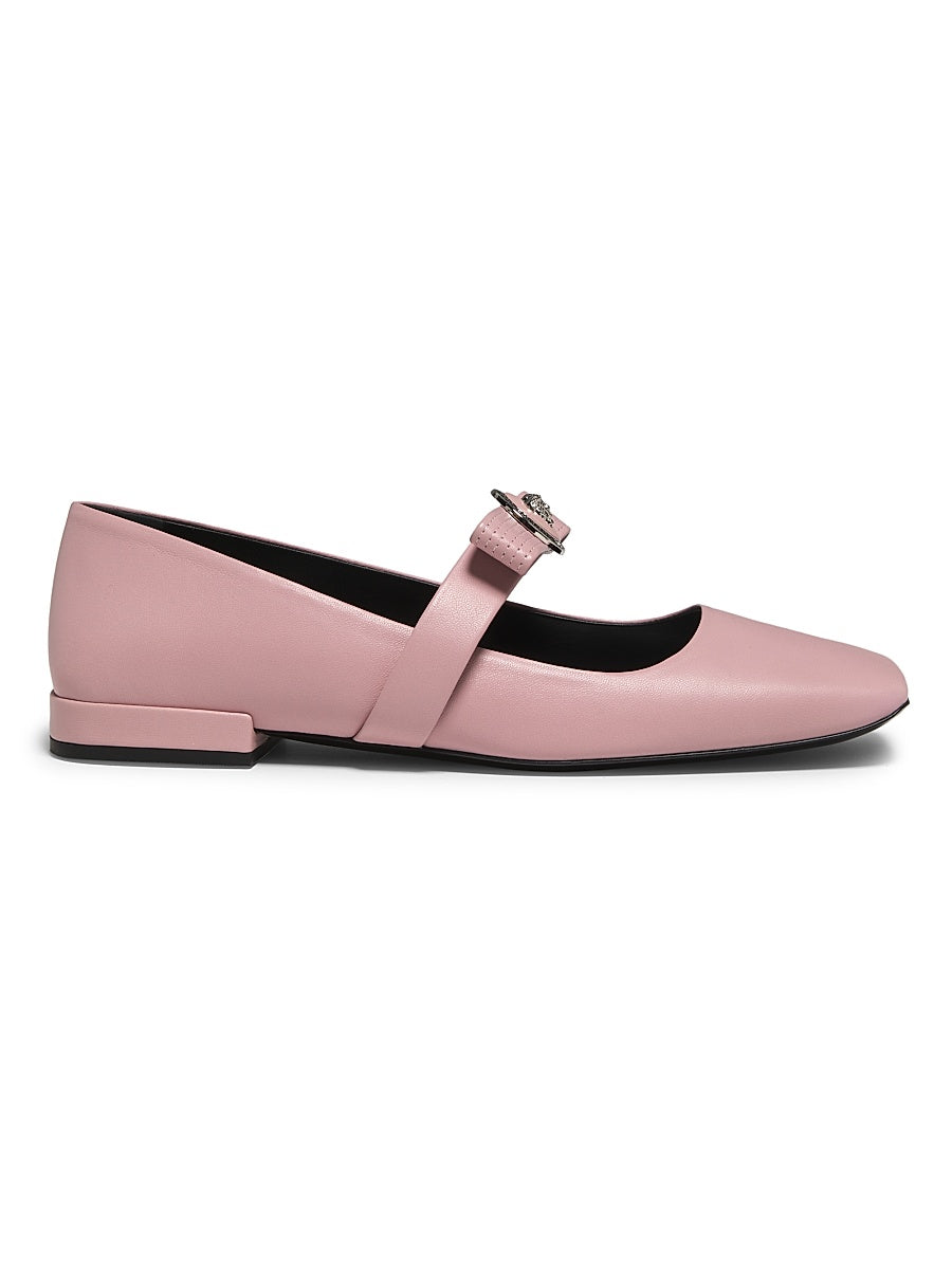 Gianni Leather Ballerina Flats