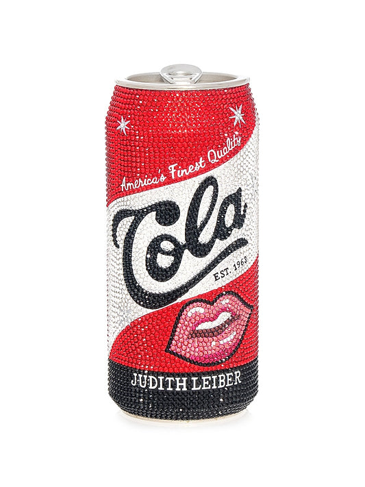 Crystal-Embellished Beverage Can Cola Clutch